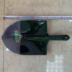 軍印全鋼綠漆尖頭鍬農(nóng)業(yè)工具鍬挖樹挖土植樹鍬錳鋼長柄鍬園林工具