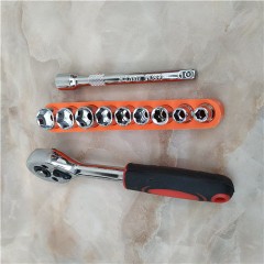 小飛棘輪扳手1/4加長(zhǎng)接桿100mm小飛套筒六角螺母螺絲小飛棘輪快脫