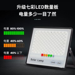 太陽(yáng)能燈家用庭院燈室內(nèi)LED光控戶外投光燈照明一拖二新農(nóng)村路燈