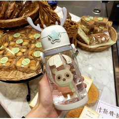 兒童水杯吸管水杯女夏季寶寶水壺幼兒園小學(xué)生夏天防摔便攜水杯子