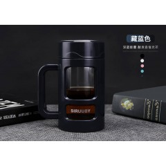 高檔玻璃杯凈品康男女過濾水杯耐熱防摔辦公杯茶杯子