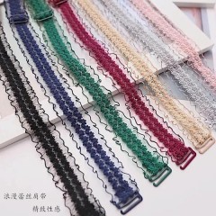 蕾絲肩帶內衣帶子透明隱形防滑文胸胸罩帶可拆卸外露性感美背交叉