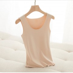 特價(jià)大碼新款無痕吊帶背心女秋冬季韓版修身加絨彈力圓領(lǐng)