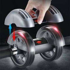 回彈健腹輪腹肌輪男女士收腹?jié)L輪瘦腰肚子腹肌訓練器運動健身器材