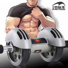 回彈健腹輪腹肌輪男女士收腹?jié)L輪瘦腰肚子腹肌訓練器運動健身器材