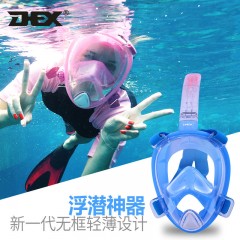 DEX戶外運(yùn)動(dòng)潛水裝備全干式浮潛三寶護(hù)目鏡游泳沖浪近視浮潛面鏡