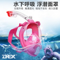 DEX戶外運(yùn)動(dòng)潛水裝備全干式浮潛三寶護(hù)目鏡游泳沖浪近視浮潛面鏡
