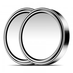 汽車后視鏡小圓鏡玻璃360度可調超清無邊輔助倒車鏡反光鏡盲點鏡