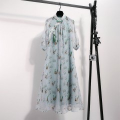 200斤胖妹妹漢服中國風(fēng)夏季新款大碼女裝復(fù)古穿搭女仙女裙連衣裙【預(yù)售7天內(nèi)發(fā)完】