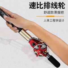 正品伽瑪鯉6定位中通竿內(nèi)走線魚桿超輕硬短節(jié)前打竿不剪線8米手竿