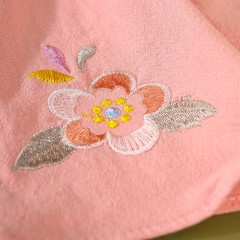 童裝女童中國(guó)風(fēng)春夏新款中童中式復(fù)古旗袍刺繡兒童漢服套裝