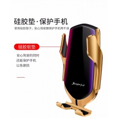 車載無線充電器 三件套車載手機(jī)支架，數(shù)據(jù)線，手機(jī)無線充電感應(yīng)器 包郵